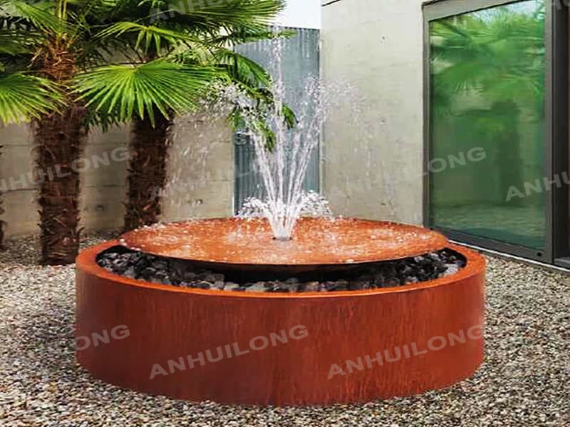 Corten Water Fountain For Gardening Articles Germany